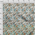 thumbnail image 3 of oneOone Polyester Spandex Medium Blue Fabric Floral Craft Projects Decor Fabric Printed By The Yard 56 Inch Wide-6612, 3 of 4