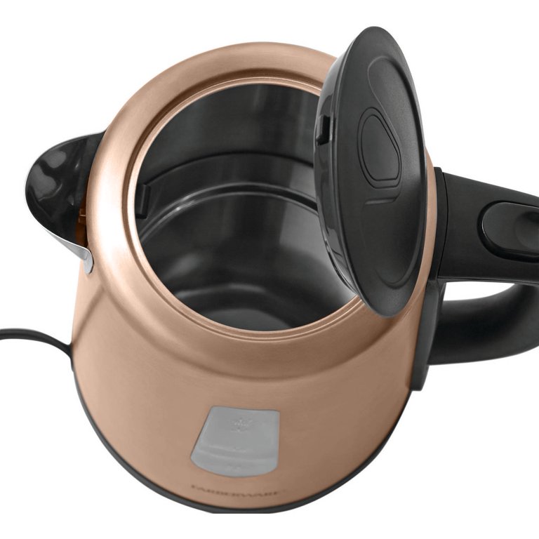 1.7 L Electric Kettle with Thin Chrome Trim Band - Painted Stainless Steel  - Figmint™