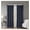 Navy Polyester, variant on Knitted Jacquard Damask Total Blackout Grommet Top Curtain Panel(Only 1 Pc Panel)