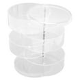 thumbnail image 1 of Joyero giratorio transparente, joyero giratorio transparente, caja de almacenamiento de joyas, organizador de pendientes meticulosamente diseñado, 1 of 8