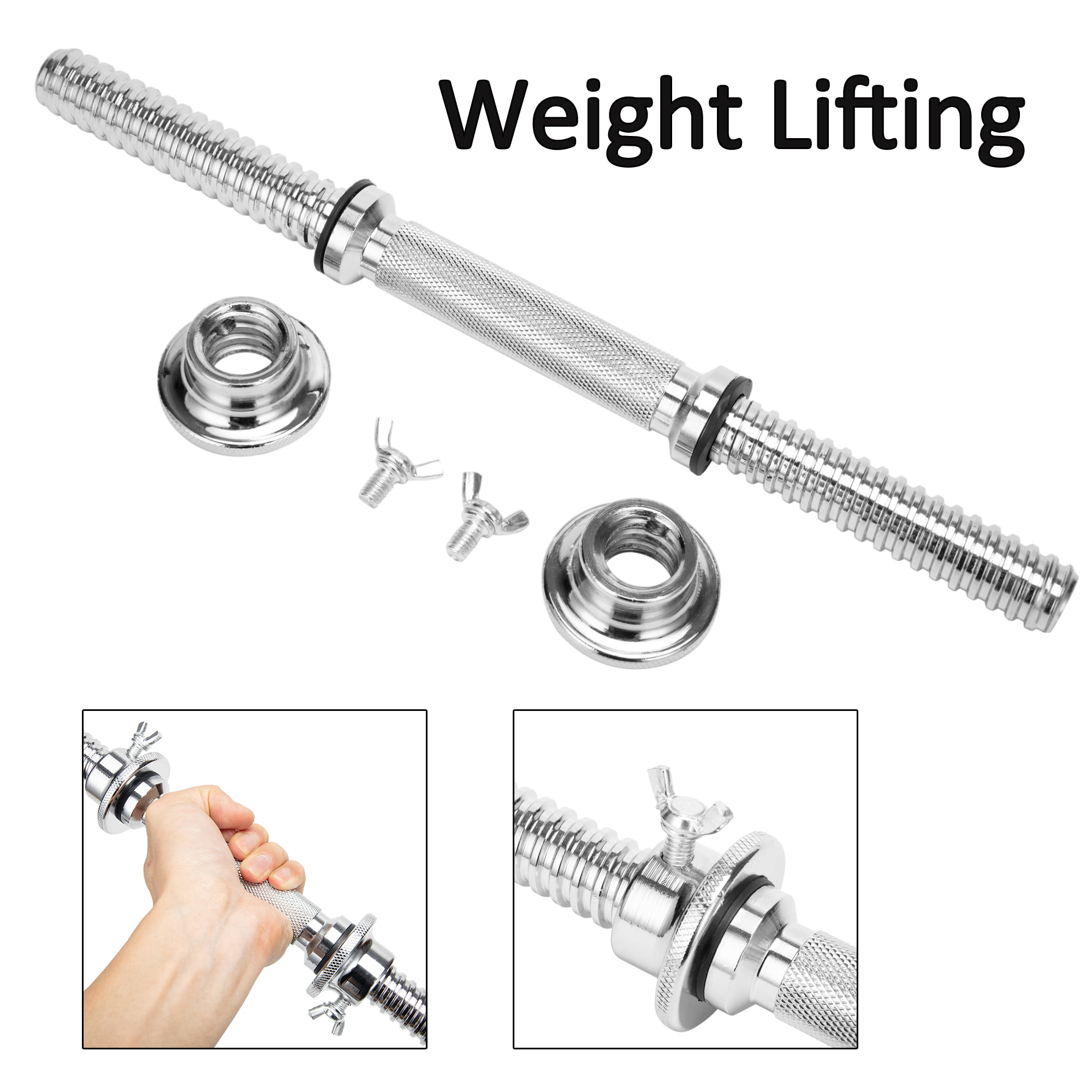 Power Systems Screw On Premium Cardio Barbell Collars Set of 2 Pieces