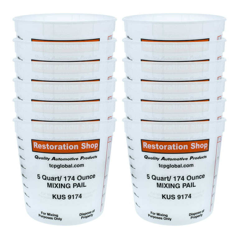 Pack of 12 - Mix Cups - Quart size - 32 ounce Volume Paint and