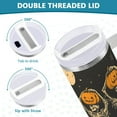 thumbnail image 3 of Yayeee 40oz Stainless Steel Tumbler with Straw and Handle Double-Wall Insulated Travel Water Bottle, Beige Halloween Skeleton, 3 of 8