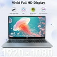 thumbnail image 2 of 15.6"Laptop-Computer 16GB RAM 2TB SSD Intel Pentium 6 Cores i3-1215U 2 Years Warranty(Beat i5-1135G7)Backlit Keyboard Fingerprint Type-C Fast Charging Business-Student-Laptop win11,Silver, 2 of 8