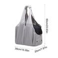 thumbnail image 3 of Large Capacity Sling Shoulder Pet Carrier Bag for Dogs and Cats, Breathable Polyester, Removable Washable Pad, Multiple Pockets, Adjustable Strap, 60×39×20 cm, Black/White/Gray/Red, 3 of 6