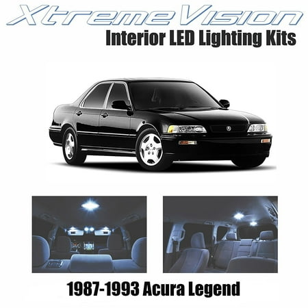 - XtremeVision LED for Acura Legend 1987-1993 (4 Pieces) Cool White Premium Interior LED Kit Package + Installation Tool