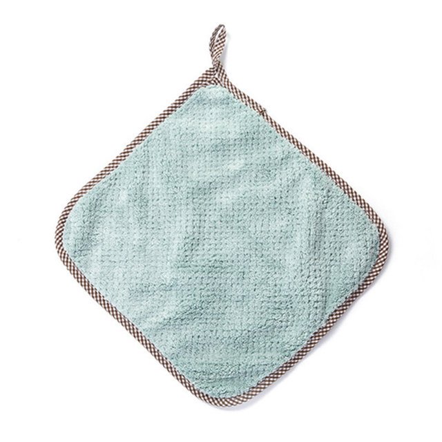 Yuarrent Paño de cocina absorbente, vajilla antiadherente, trapo de grueso con aceite, toalla de comedor para el hogar, limpieza colgante Suministros de limpieza para el hogar Verde Yuarrent HA005259-02