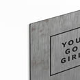 thumbnail image 2 of Luxe Metal Art 'You Go Girl Bold' by Susan Ball, Metal Wall Art, 12"x12", 2 of 9