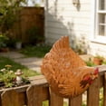 thumbnail image 6 of Garden Chicken Fence Decor Ornament, Farmyard Hen Fence Peeker Garden Decoration Outdoor Yard Fence Art, Decorative Chicken Fence Figurine Display for Garden Patio Balcony Yard Decor, 6 of 6