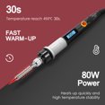 thumbnail image 6 of SREMTCH Soldering Iron Kit Electronics,80W Digital LCD Display Welding Iron, 6 of 6