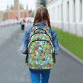thumbnail image 5 of ALAZA Summer Animals and Fruit Backpack Elementary School Bag Bookbag Travel Rucksack, 5 of 7