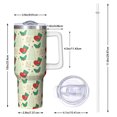 thumbnail image 2 of Christmas 40oz Tumbler– Stainless Steel Insulated Tumbler with Handle and Straw, Large Capacity Travel Cup for Hot & Cold Drinks, 2 of 7