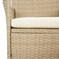 thumbnail image 5 of vidaXL 5 Piece Garden Bistro Set with Cushions Beige Poly Rattan, 5 of 5