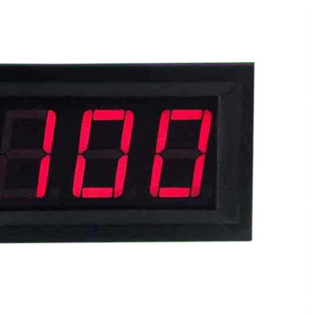 Voltmètre Numérique 0.56 Po Testeur de Tension à 3 Fils Affichage LED Accessoire 0-100V
