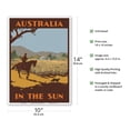 thumbnail image 2 of Australia - In the Sun - Australian Sheep Herder - Vintage Travel Poster by Percy Trompf c.1930 - Master Art Print 10in x 14in, 2 of 4