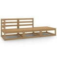 thumbnail image 1 of vidaXL 3 Piece Garden Lounge Set Honey Brown Solid Pinewood, 1 of 5