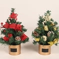 thumbnail image 4 of Adorno de Planta Artificial Injueey Mini Árbol de Navidad Rojo, 4 of 6
