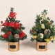thumbnail image 4 of Adorno de escritorio para el hogar Cateissary decoración del árbol de Navidad Mini árboles de Navidad rojo, 4 of 6