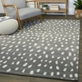 thumbnail image 2 of Balta Archer Modern Polka Dots Area Rug White 5'3" x 7' Abstract, Dots, Geometric 5' x 8' Silver, Off-White, 2 of 5