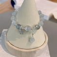 thumbnail image 4 of Butterfly Cat's Eye Bracelet for Women, Five-Pointed Star Gray Moonstone Stretch Bracelet, Positive Energy Healing Crystal Chakra Bracelet for Good Luck & Protection, Elastic Adjustable (1PC, 16.5cm), 4 of 7