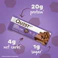 thumbnail image 5 of Quest Protein Bar, Caramel Chocolate Chunk, Keto Friendly, 20g Protein, Gluten Free, 12 Count, 5 of 11