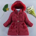 thumbnail image 4 of Toddler Puffer Coat Winter Coats for Girls with Pocket Zip up Winter Hoodies Coat Windproof Warm Thick Parka for Girls 120-M, 4 of 4