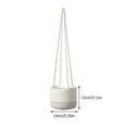 thumbnail image 2 of 1pc Linen Rope Handwoven Plant Pot Hanging Planter Decor for Home Office, 2 of 9