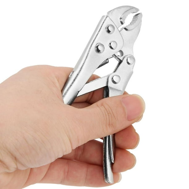 Sonew Locking Pliers, Lock Vise Grip Clamp,2Pcs Ground Mouth Straight Jaw  Lock Vise Grip Clamp Locking Pliers Set Hand Tools 