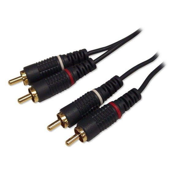 BlueDiamond 2 RCA Male to 2 RCA Male Stereo Audio - 15ft