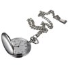 Visol VPW001 Scipio Brushed Chrome Quartz Pocket Watch