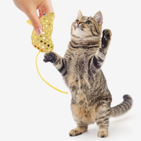 Hemobllo 6Pcs Cat Mouse Toy Assorted Color Interactive Mouse Ball For Pets