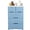 Blue, variant on Shangmakel Plastic Drawers Dresser, Storage Cabinet with 6 Drawers, Closet Drawers Tall Dresser Organizer, Vertical Clothes Storage Tower for Clothes, Toys, Playroom, Bedroom Furniture