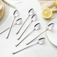thumbnail image 3 of Mirdinner Long Handle Iced Tea Spoons, Set of 12, Stainless Steel 7.8 inches (19.7 cm) Long Drink Spoon Set, Coffee Spoon, Ice Cream Spoon, Cocktail Stirring Spoon, Mirror Polished, Dishwasher Safe, 3 of 6