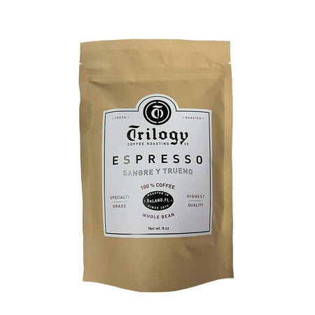 Trilogy Coffee - Espresso Blend, Whole Bean, Medium Dark Roast, 8oz