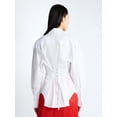 thumbnail image 3 of Devil Wears Prada Scoop Collection Women's and Women's Plus Lace Up Cotton Shirt, Sizes XS-4X, 3 of 5