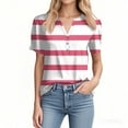 thumbnail image 3 of NAMTYQX Womens Graphic T Shirts Ladies Tops Cool Casual Short Sleeve Shirts for Women Trendy Summer Hot Pink Size L, 3 of 5