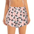 thumbnail image 2 of Pofeuu French Bulldog1 Print Women's Athletic Shorts Running Workout Shorts Tummy Control Quick Dry Gym Shorts with Pockets Double layer sports shorts-Medium, 2 of 7