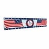 Cleiliy Large Happy 4th Of July Banner America Independence Day Banner Memorial Day Decoration