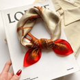 thumbnail image 1 of Valentine's DaySquare Scarf Women Print 100% Natural Silk Small Bandana Headscarf Summer Ladies Neckscarf Pure Real Silk Scarves Shawls Wraps yaoshenbao LED, 1 of 2