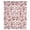Red, variant on Blue Floral Sheer Curtains 63 Inch Length, Light Filtering Voile Curtain Panel, Farmhouse Vintage Flower Leaf Botanical Rod Pocket Drapes Window Treatments for Living Room Bedroom 52"x63"