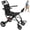 A1, variant on Portable Foldable Wheelchair for Adults, Lightweight Carbon Steel Transport Chair with 280° Handrails Fits Car Trunk
