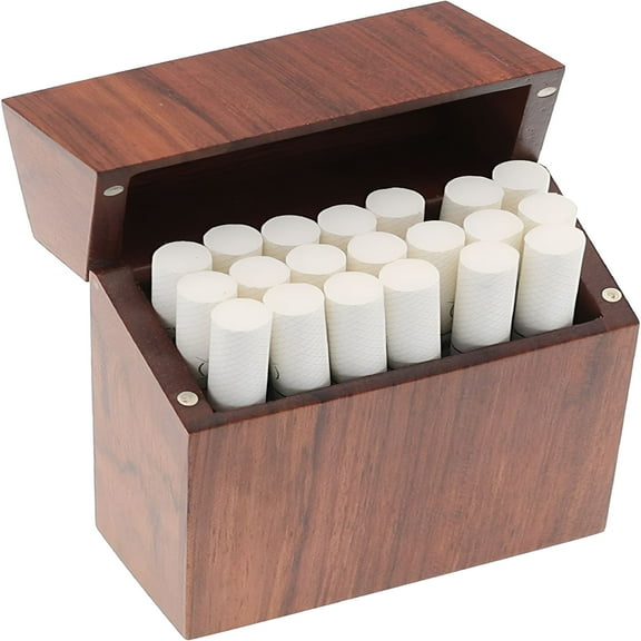 LAMIRO Wooden Cigarette Box, Pocket Carrying Cigarette Case, Magnetic Cover