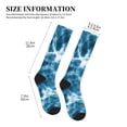 thumbnail image 2 of Lsque Blue Tie Dye Pattern Sport Compression Socks for Men & Women 15-20 mmHg Knee High Nurse Pregnant Running Medical and Travel Athletic, 2 of 6