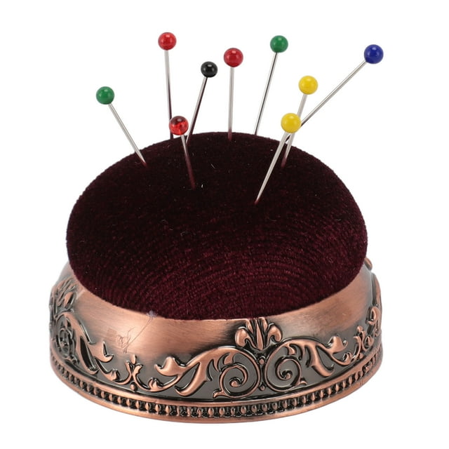 Vintage Pin Cushion Soft Elastic Metal Base Durable And Reliable Reduce Needle Injuries For Sewing
