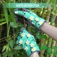thumbnail image 3 of HOMEIORA Womens Gardening Weeding Working Gloves, Leather Garden Glove for Women Thorn Proof No Stab for Digging, Planting, Pruning, M, 1 Pair, 3 of 7
