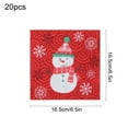 thumbnail image 3 of 20-Count Christmas Printed Paper Napkins, Disposable Festive Table Decor for Holiday Parties, Absorbent Napkins for Christmas Dinner and Special Occasion Celebrations with Family, 3 of 6