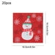thumbnail image 3 of Servilletas navideñas, papel de postre con diseño de muñeco de nieve rojo y copo de nieve, servilletas con espiral, papel para bebidas, pasteles, ensaladas y frutas, vajilla, papel para almuerzo, toal, 3 of 6
