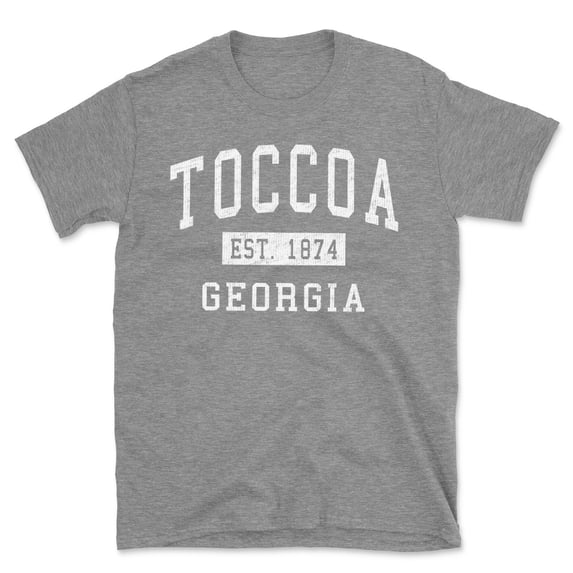 Toccoa Georgia Classic Established Men's Cotton T-Shirt