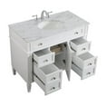 thumbnail image 5 of 42 inch single bathroom vanity in white, 5 of 8