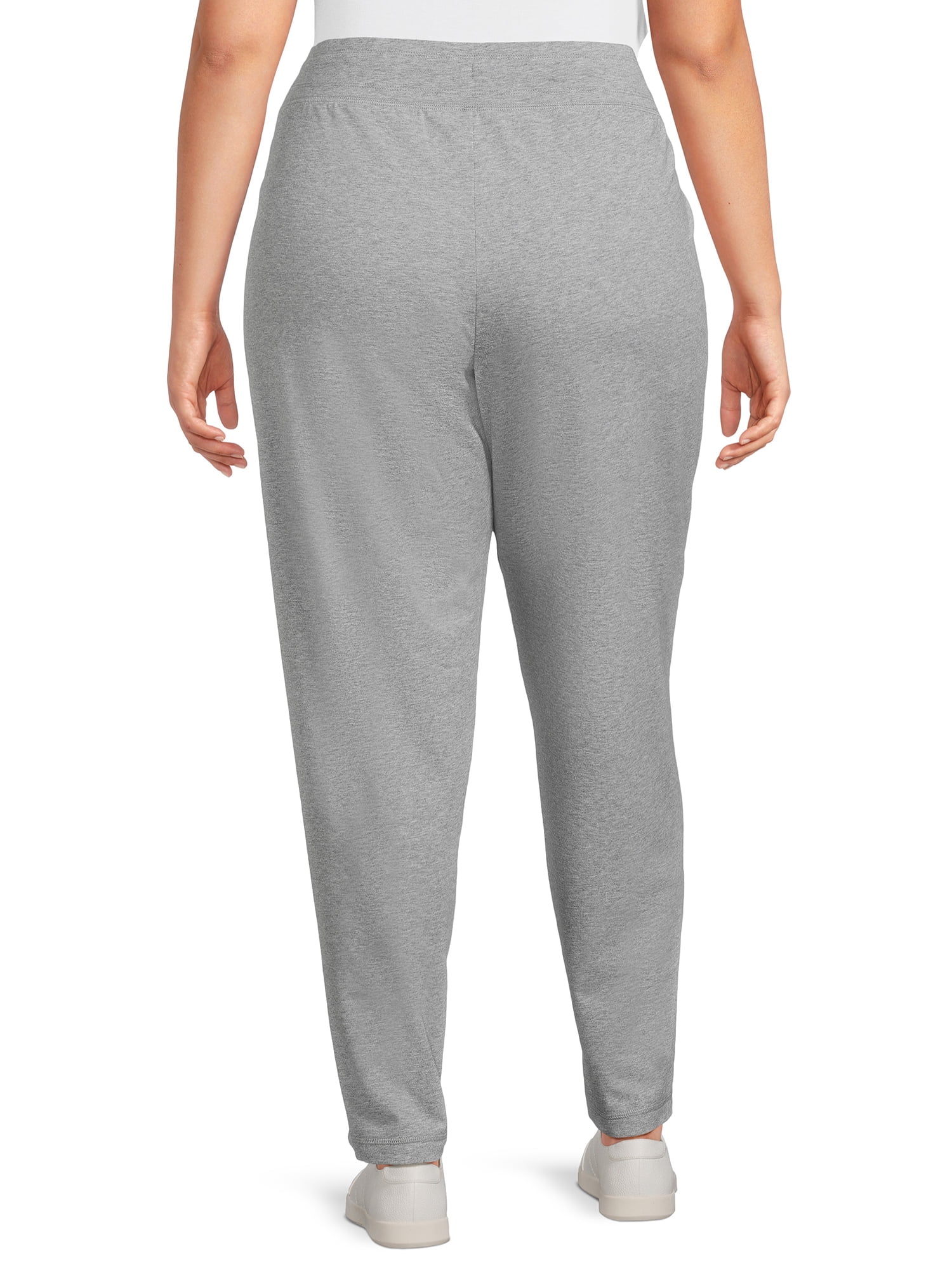 Athletic Works Women's Plus Athleisure Knit Pants, 2-Pack